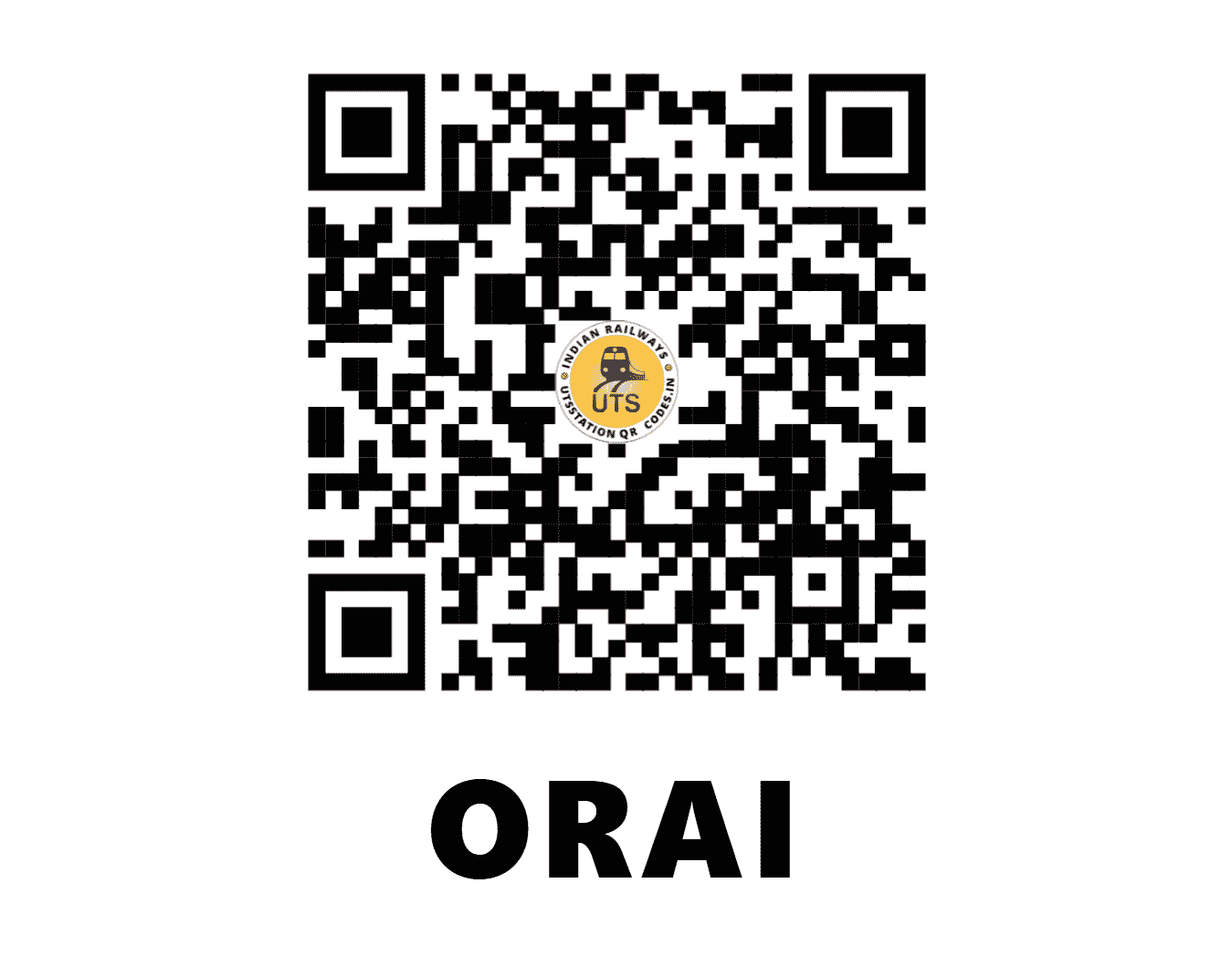 UTS QR Code for ORAI - ORAI - NC (UTTAR PRADESH)